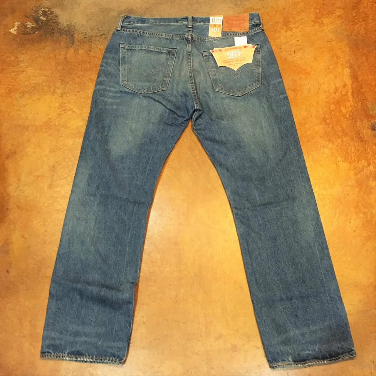 005012279 Levi's Premium 501 Original Fit Foam Mud Selvedge