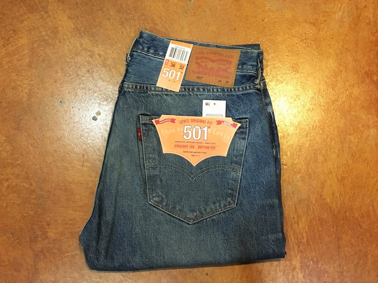 005012279 Levi's Premium 501 Original Fit Foam Mud Selvedge
