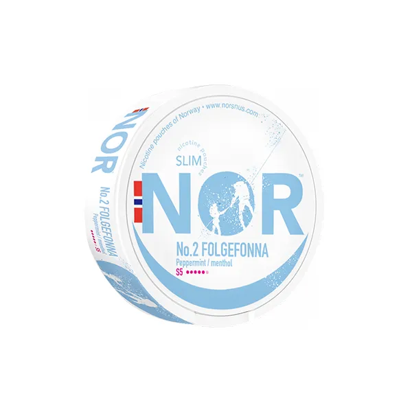 16mg NOR Slim Folgefonna Nicotine Pouches - 20 Pouches