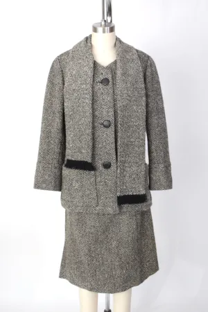 1950s Christian Dior Tweed Skirt Set