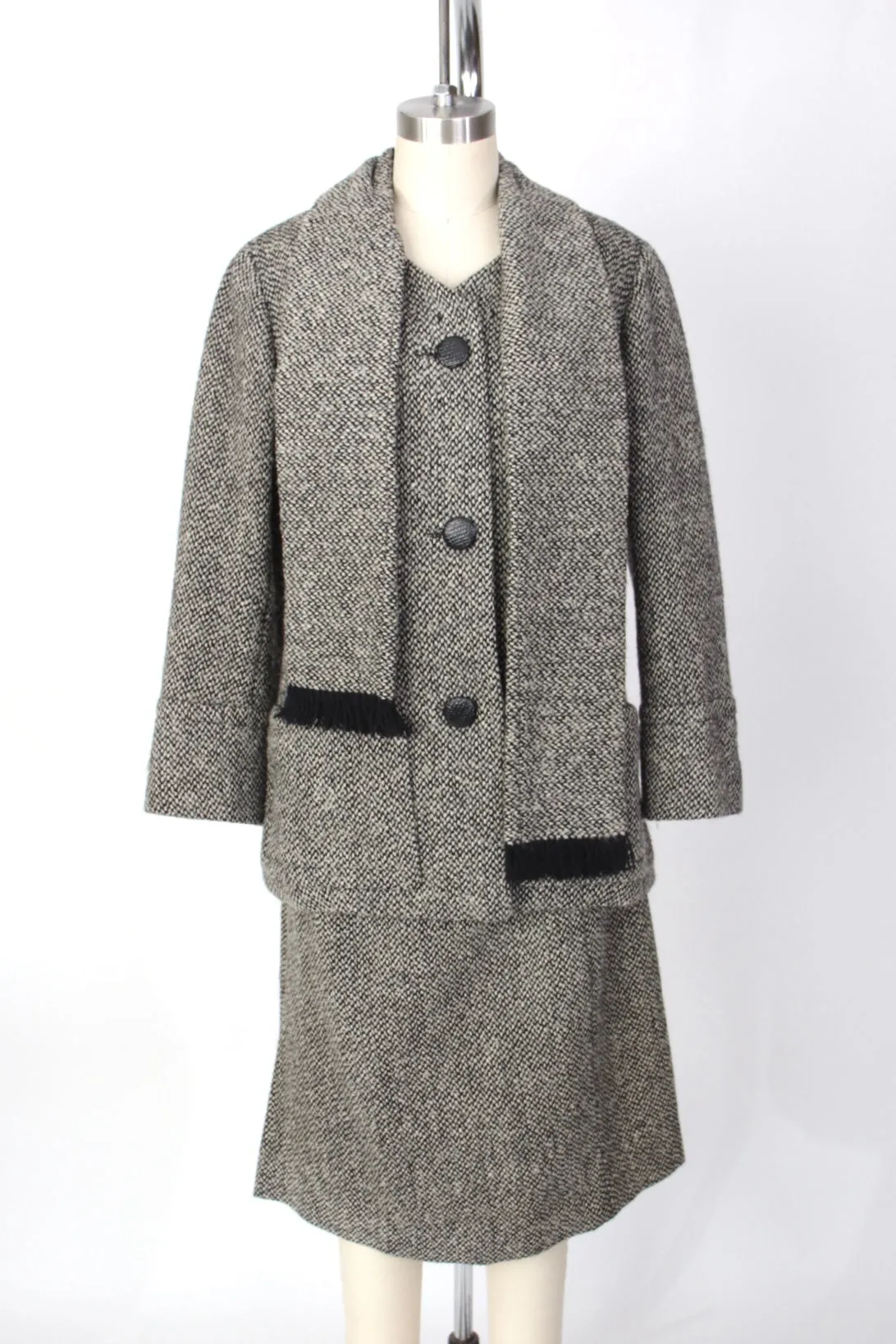 1950s Christian Dior Tweed Skirt Set