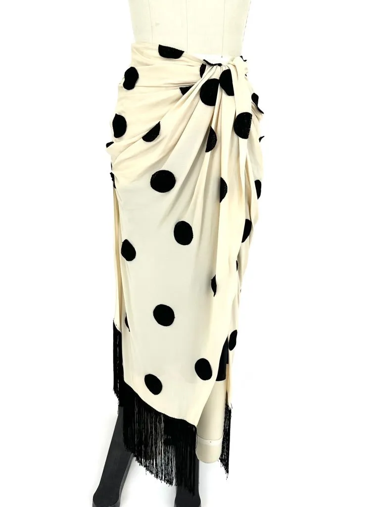 2018 Jacquemus La Bomba Polka Dot Skirt