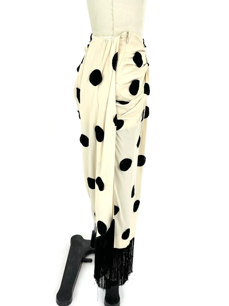 2018 Jacquemus La Bomba Polka Dot Skirt
