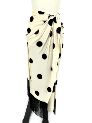2018 Jacquemus La Bomba Polka Dot Skirt