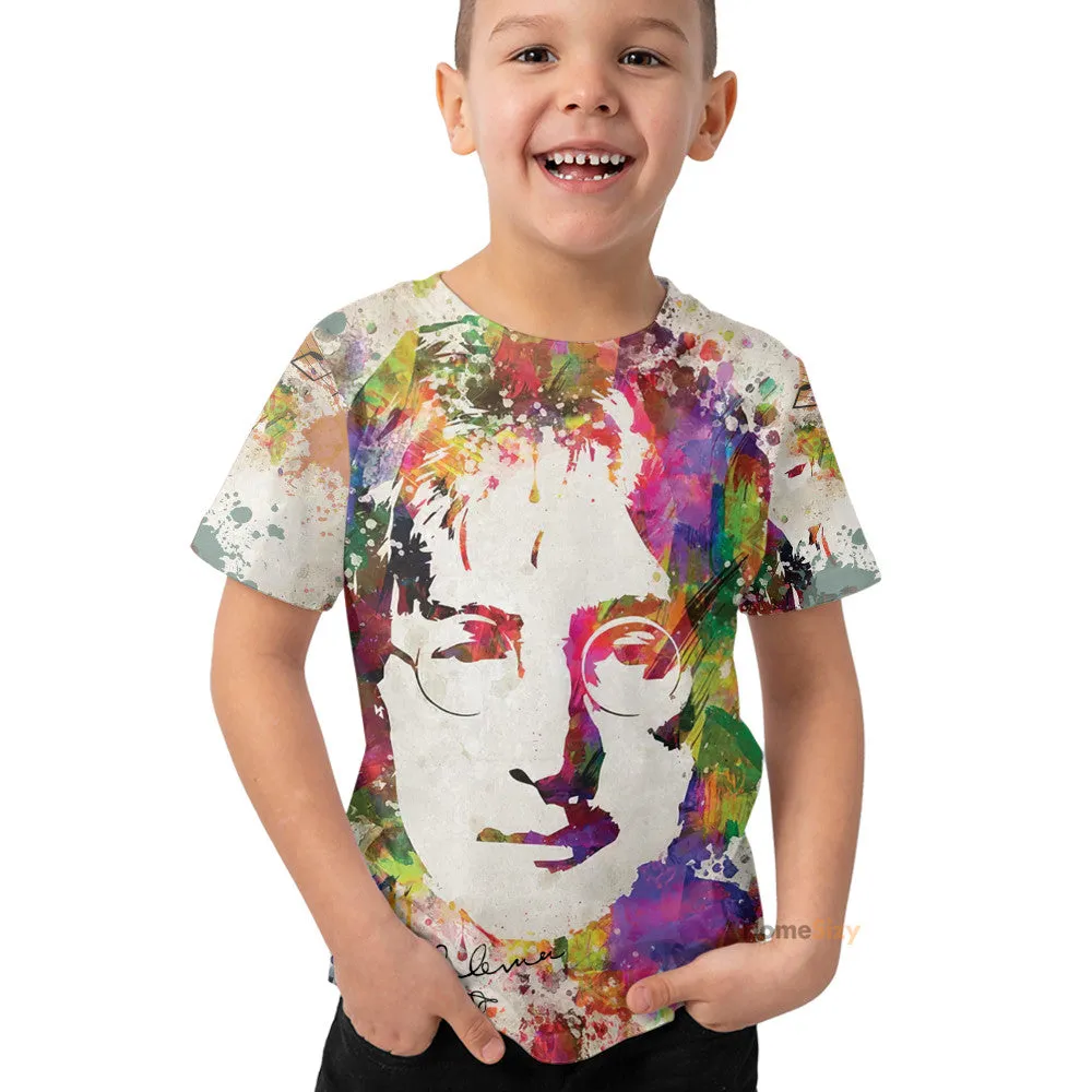 3D John Lennon Custom Kid Tshirt QT207388Hf