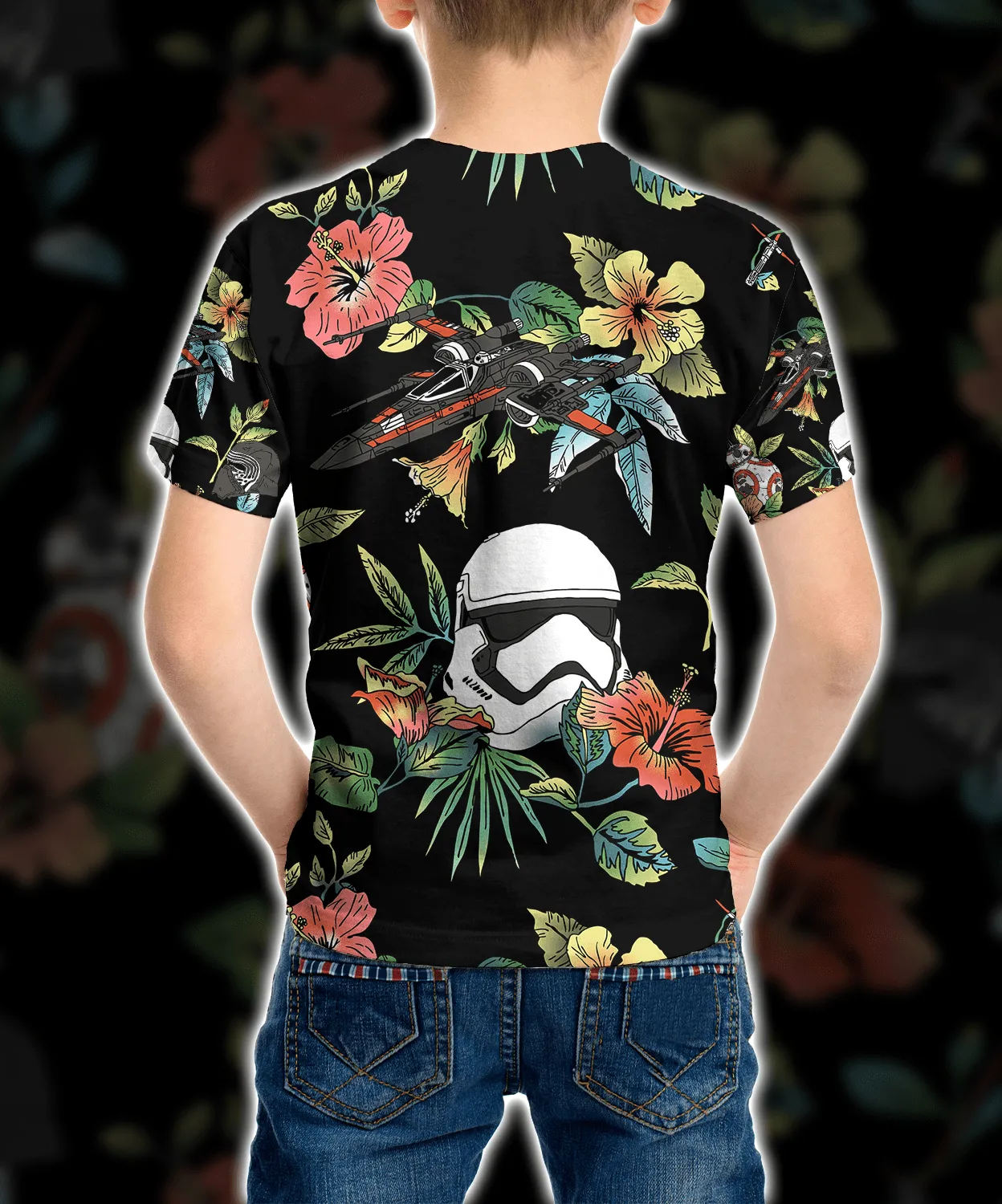 3D Star Wars Custom Cosplay Short Sleeve Shirt Kid Tshirt QT206102