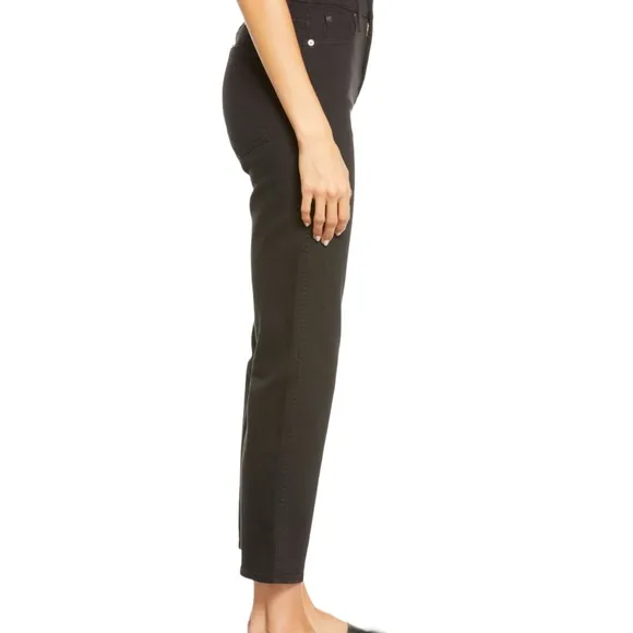 7 All Mankind High Waist Crop Straight Leg Jeans Size 27