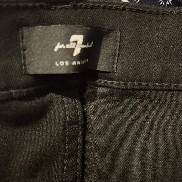 7 All Mankind High Waist Crop Straight Leg Jeans Size 27