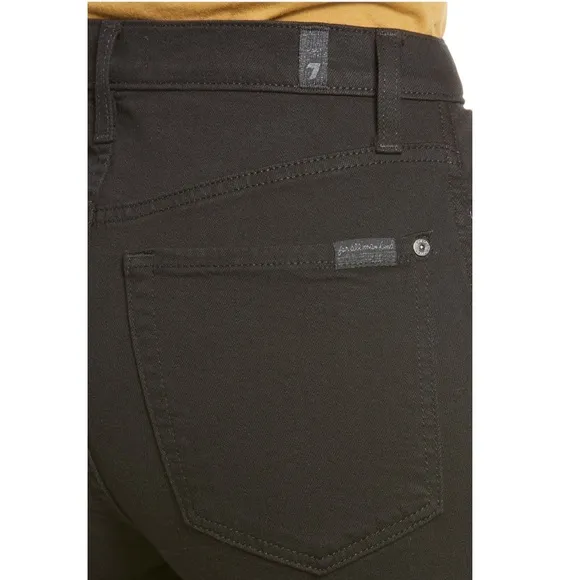7 All Mankind High Waist Crop Straight Leg Jeans Size 27