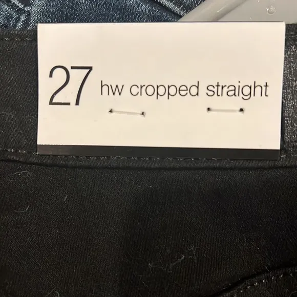 7 All Mankind High Waist Crop Straight Leg Jeans Size 27