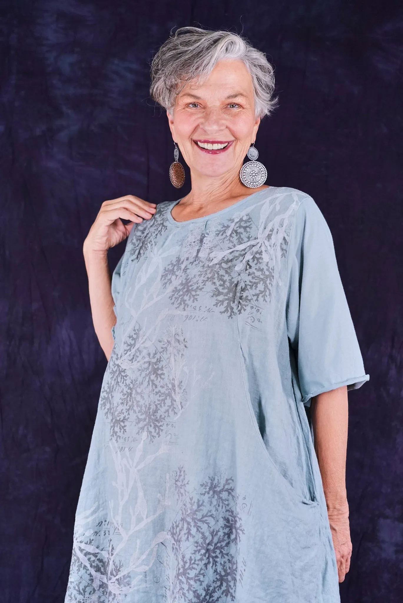 7256 Frenchtown Studio Dress Early Sky-P