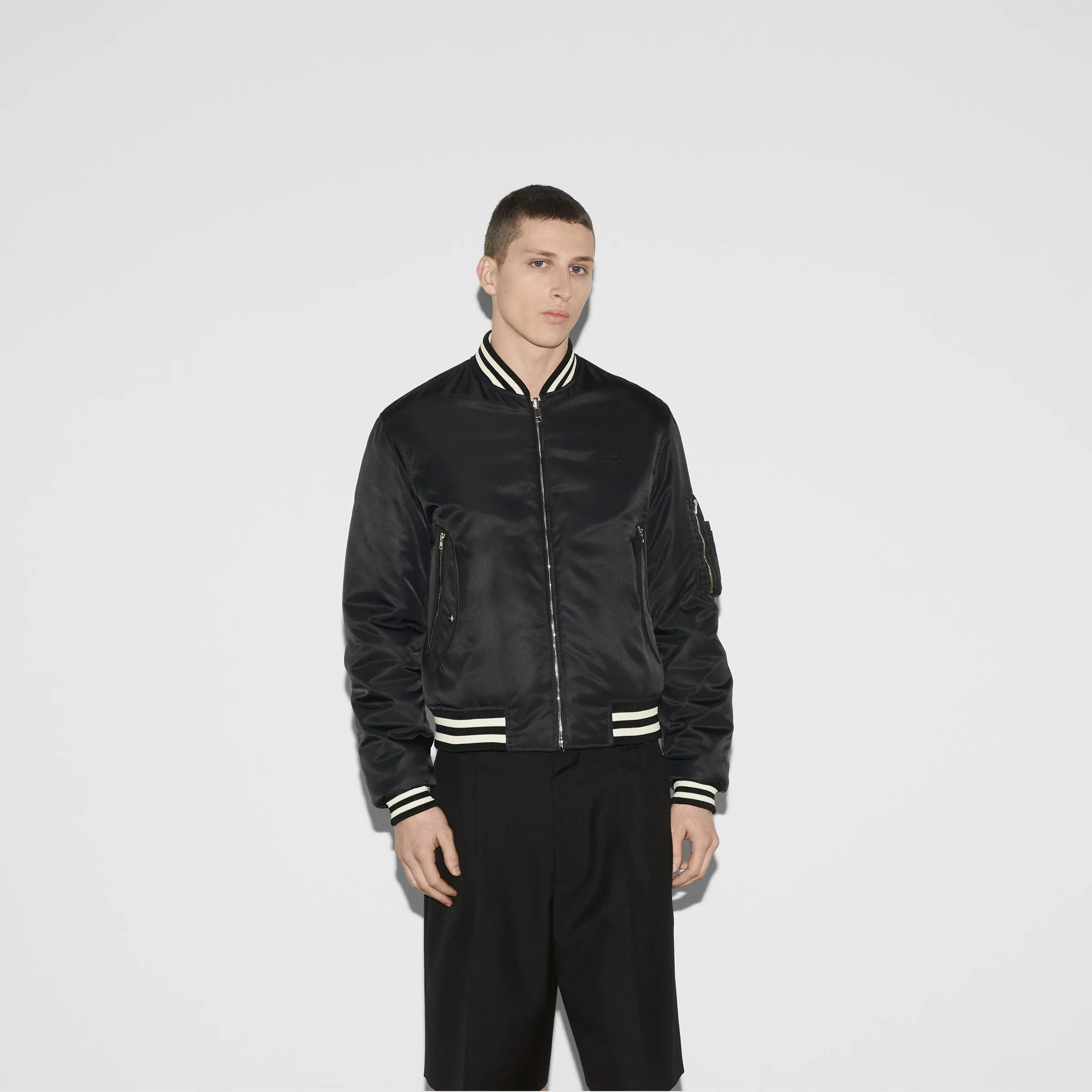 794816 ZAREC 1043 BLACK GUCCI MEN JACKET