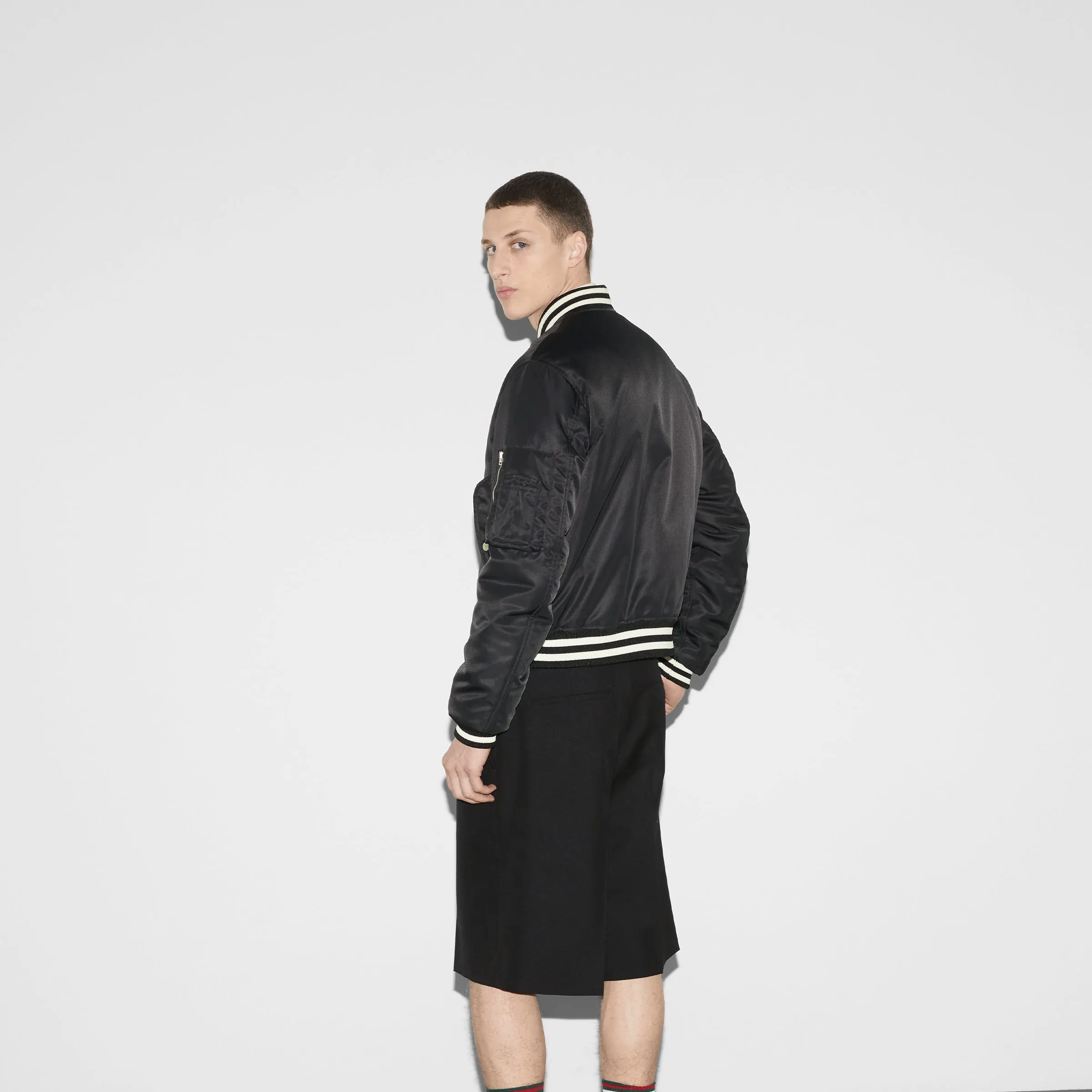 794816 ZAREC 1043 BLACK GUCCI MEN JACKET