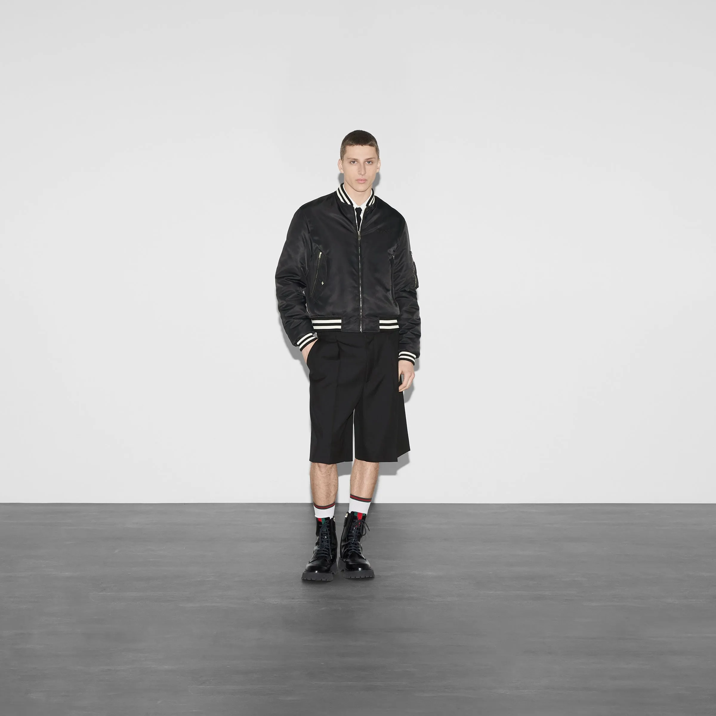 794816 ZAREC 1043 BLACK GUCCI MEN JACKET