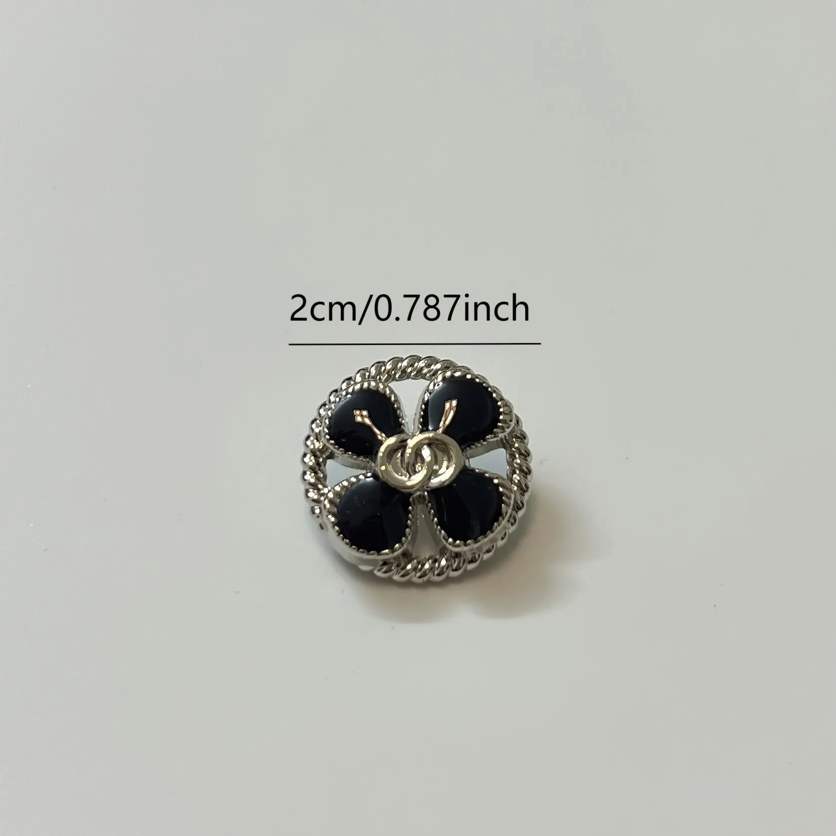 8pcs Floral Hollow Metal Buttons for Clothing Shirt Sweater Suit