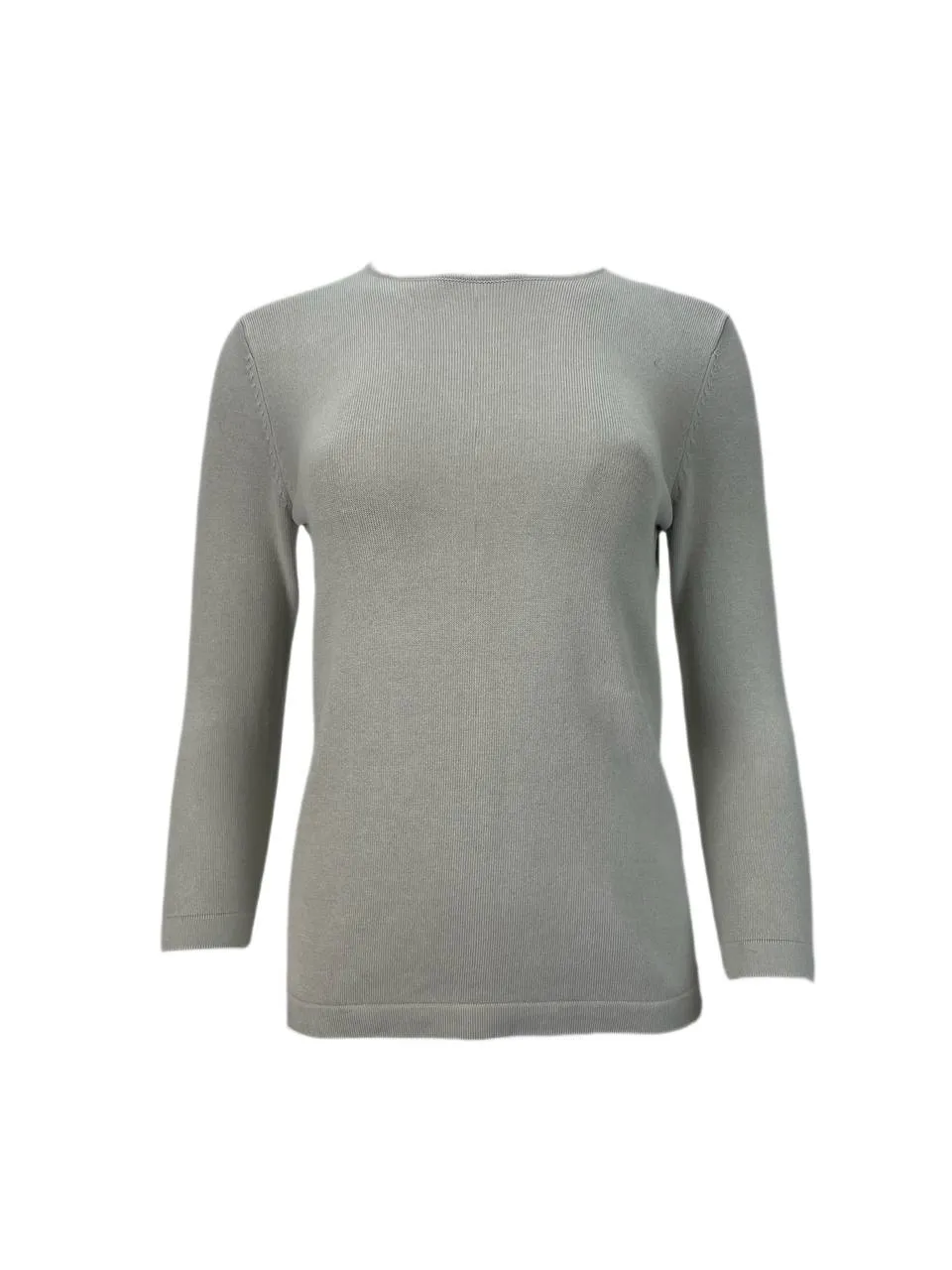 9/15 Women's Beige Zip Back Soft Sweater #119K L NWT