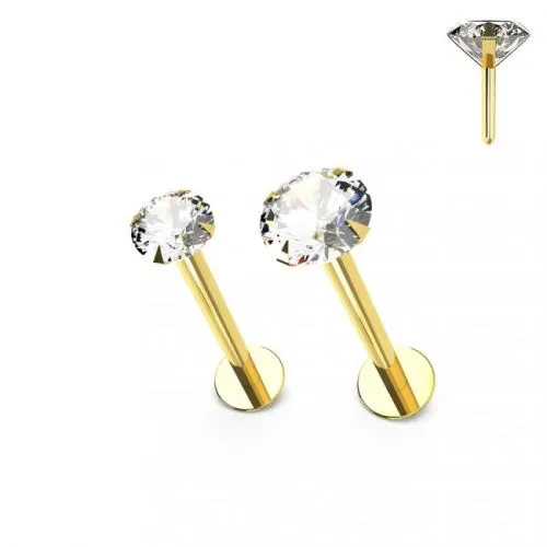 9k Labret Single Piercing