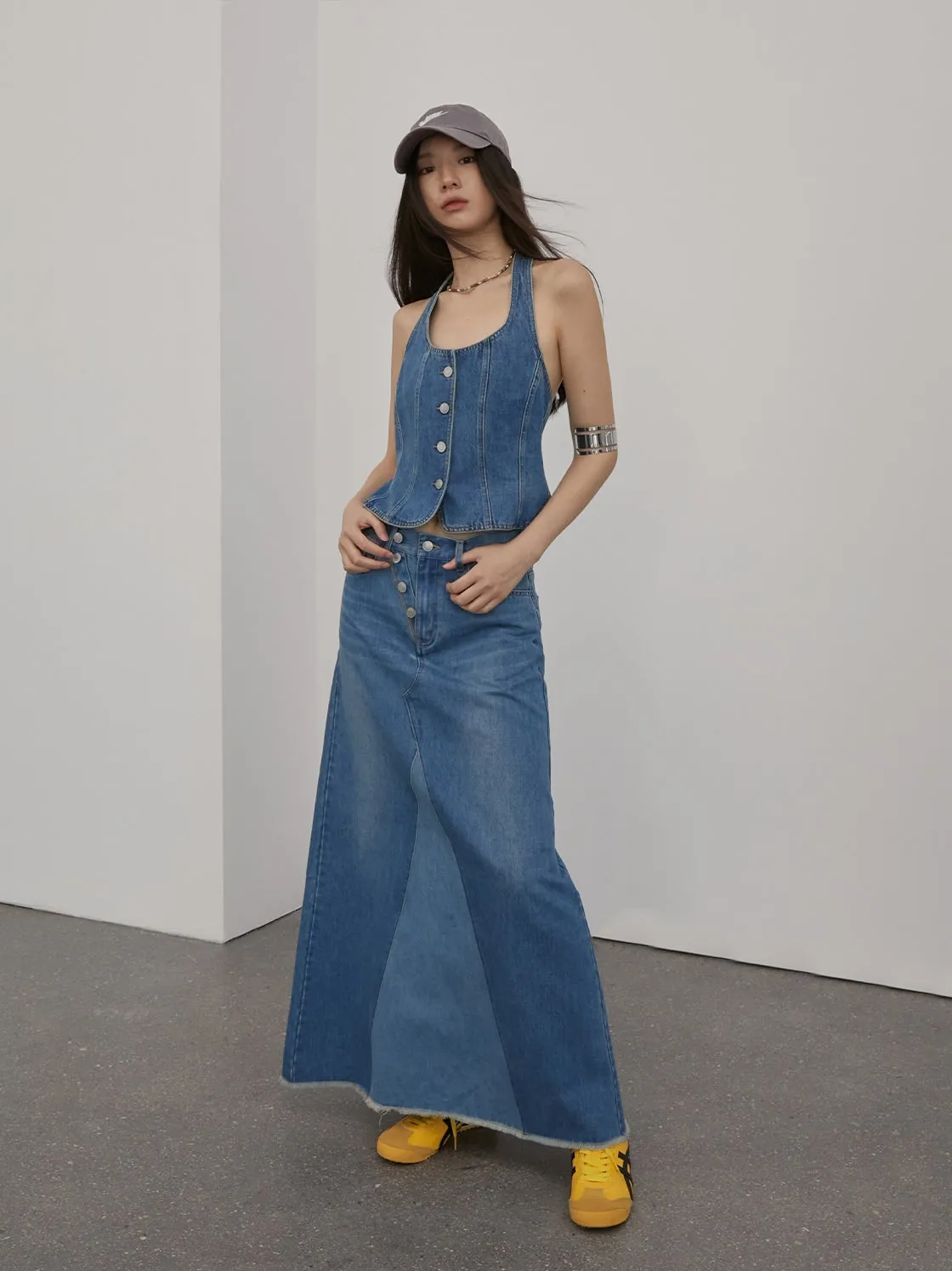 A-Line Denim Skirt