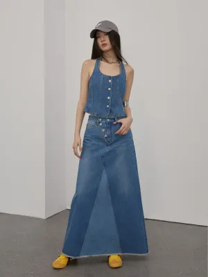 A-Line Denim Skirt