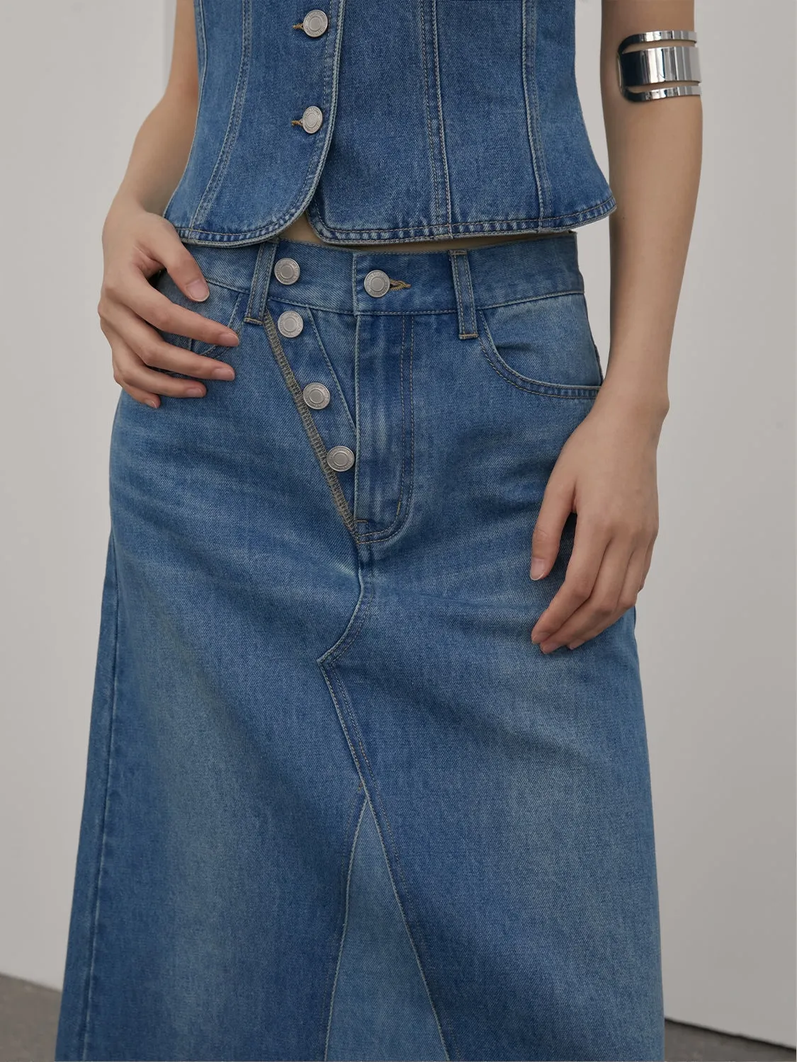 A-Line Denim Skirt