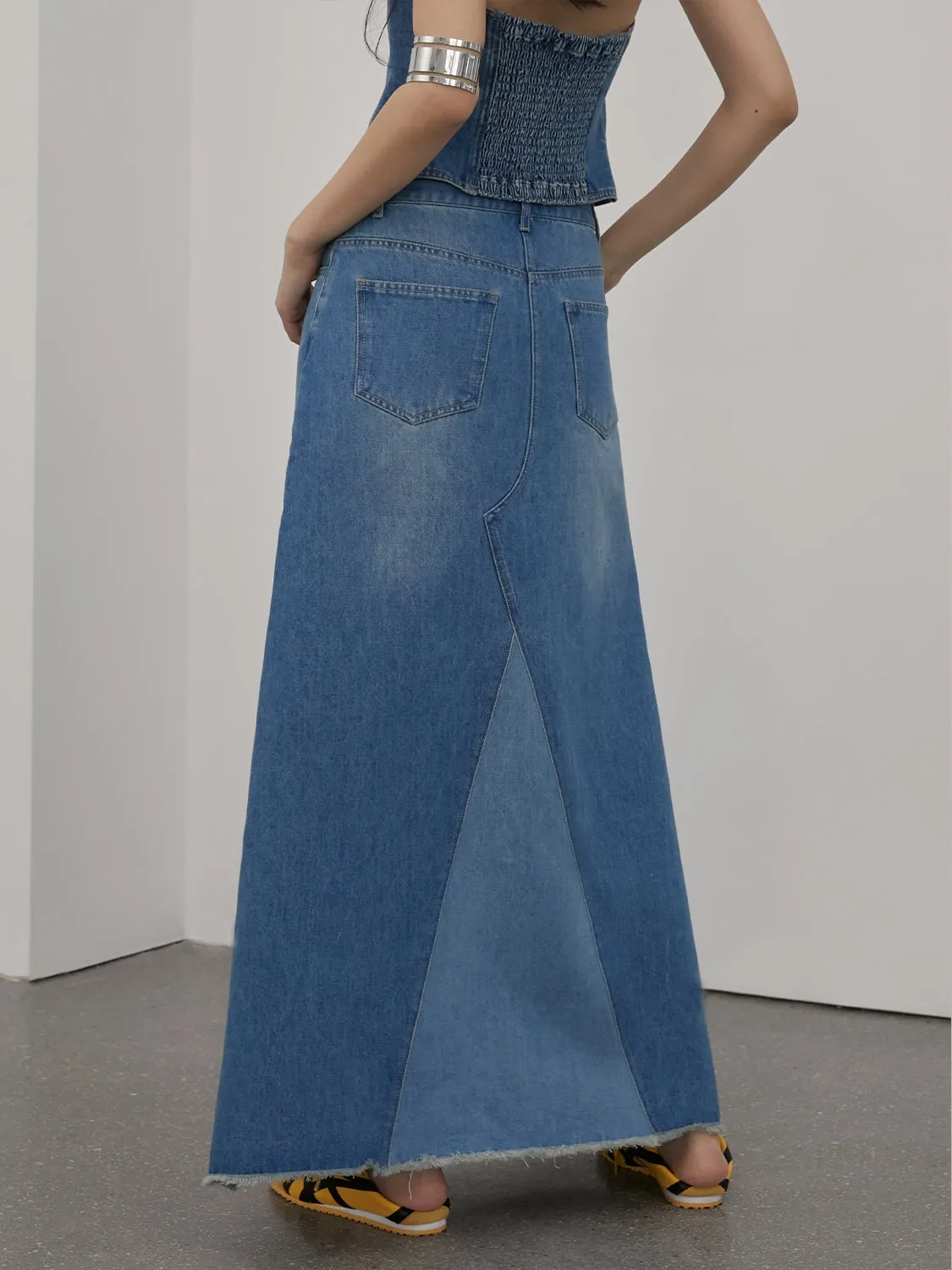 A-Line Denim Skirt