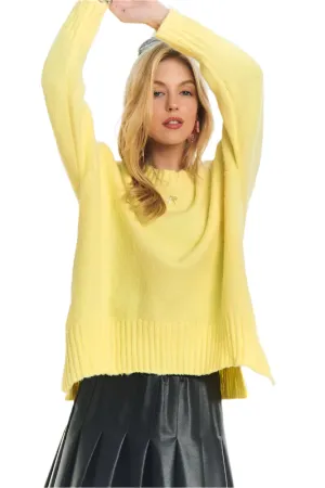 ADORA Side Slit Soft Sweater Top