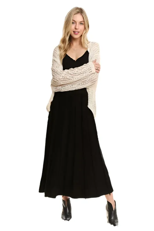 ADORA Solid Waist Tie Skirt