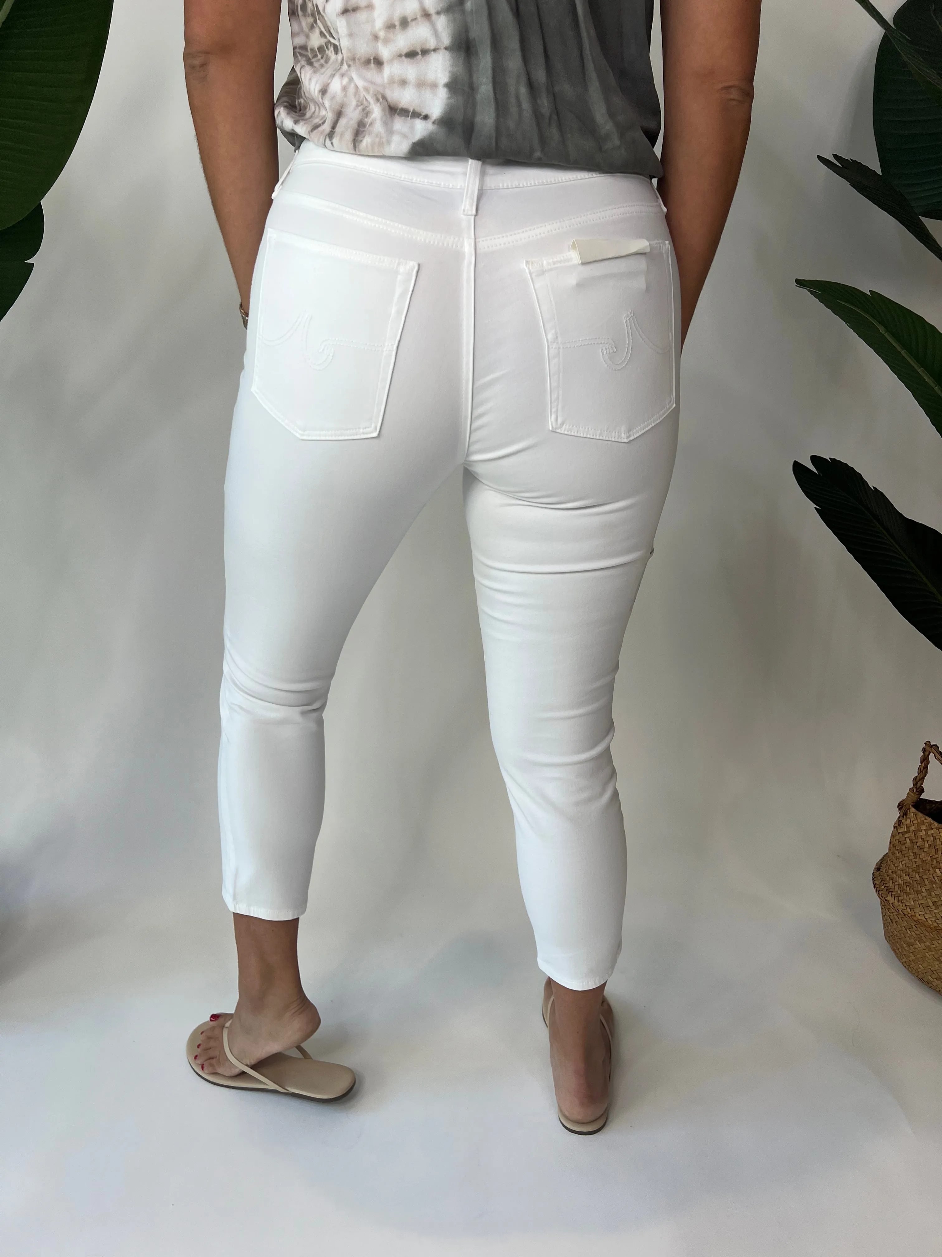 AG Jeans Prima Crop White