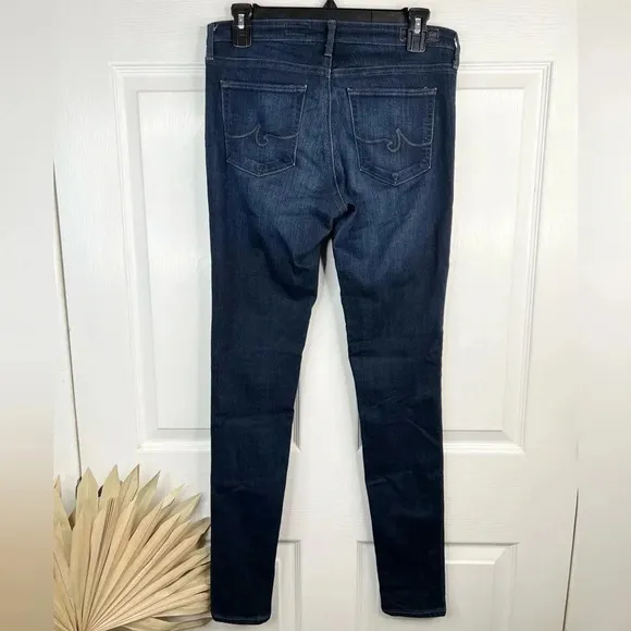AG Women's The Middi Mid-Rise Legging Jeans Size 28 Blue Dark Wash Slim Fit
