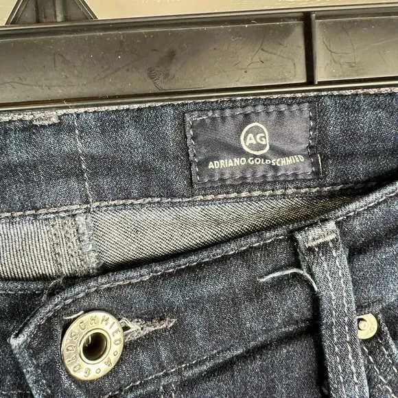 AG Women's The Middi Mid-Rise Legging Jeans Size 28 Blue Dark Wash Slim Fit