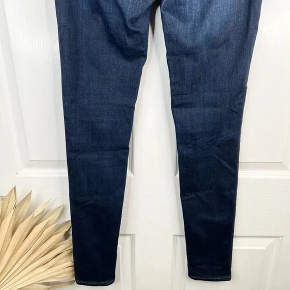 AG Women's The Middi Mid-Rise Legging Jeans Size 28 Blue Dark Wash Slim Fit