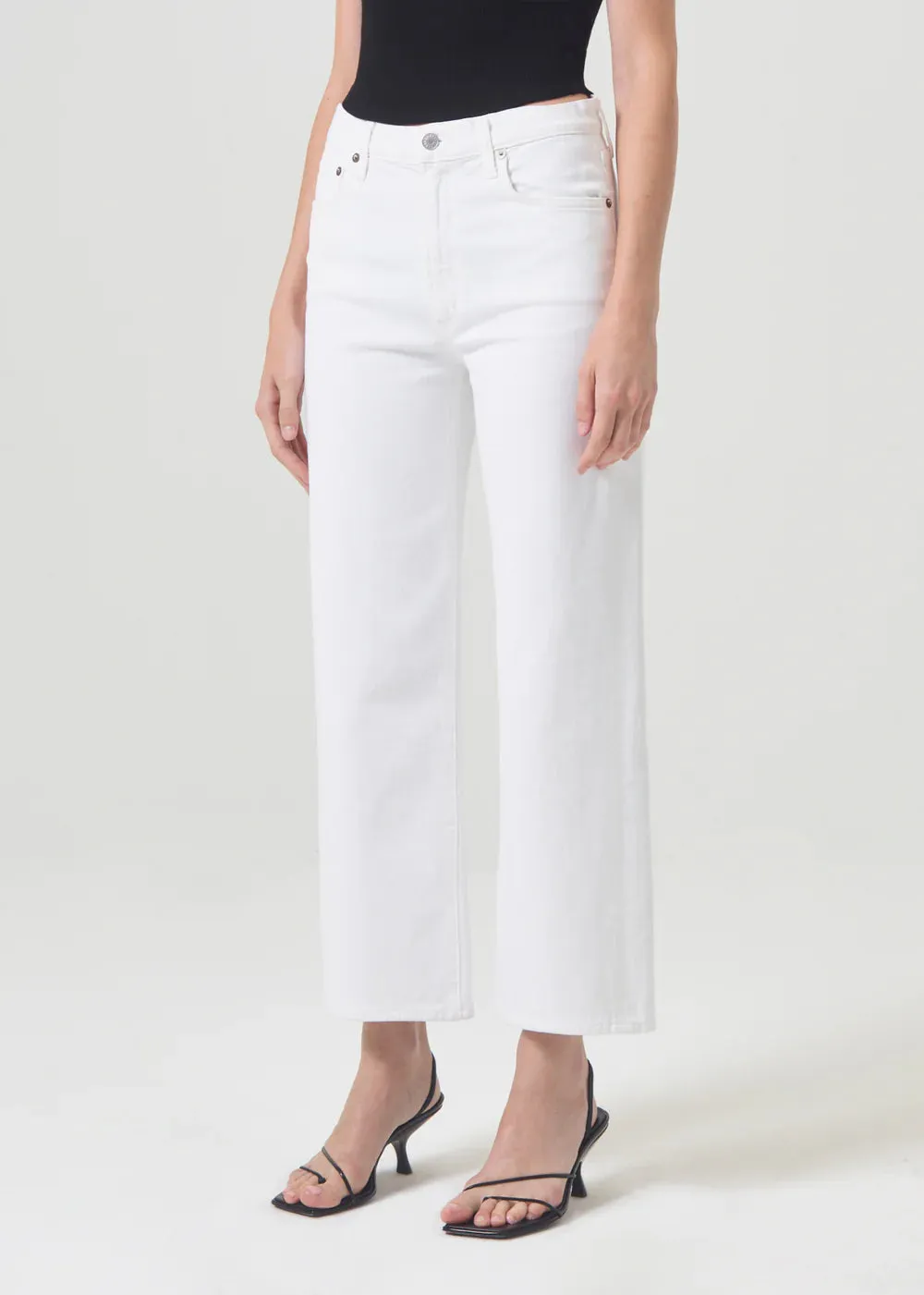 AGOLDE Harper Crop Jean in Sour Cream