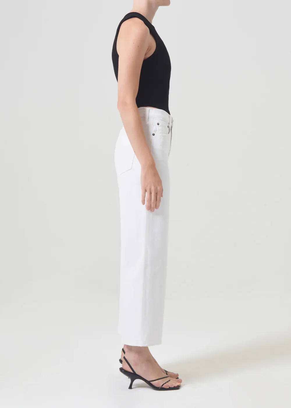 AGOLDE Harper Crop Jean in Sour Cream
