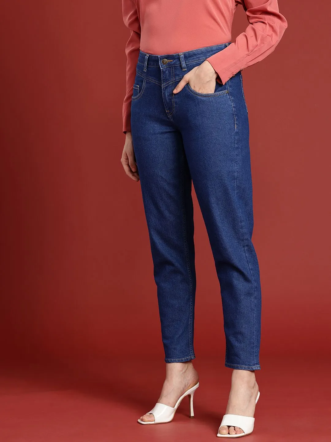 all about you Women Mom Fit Stretchable Jeans