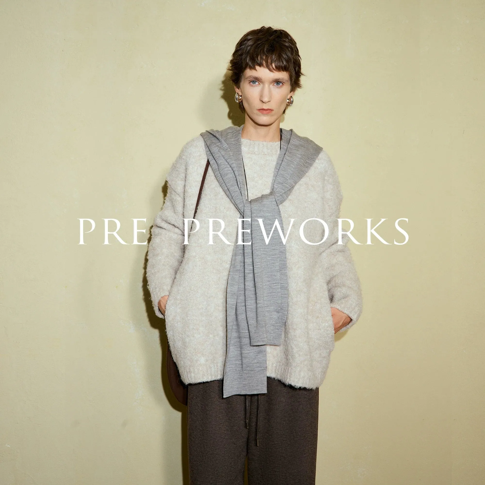Alpaca Terry Crew Neck Sweater