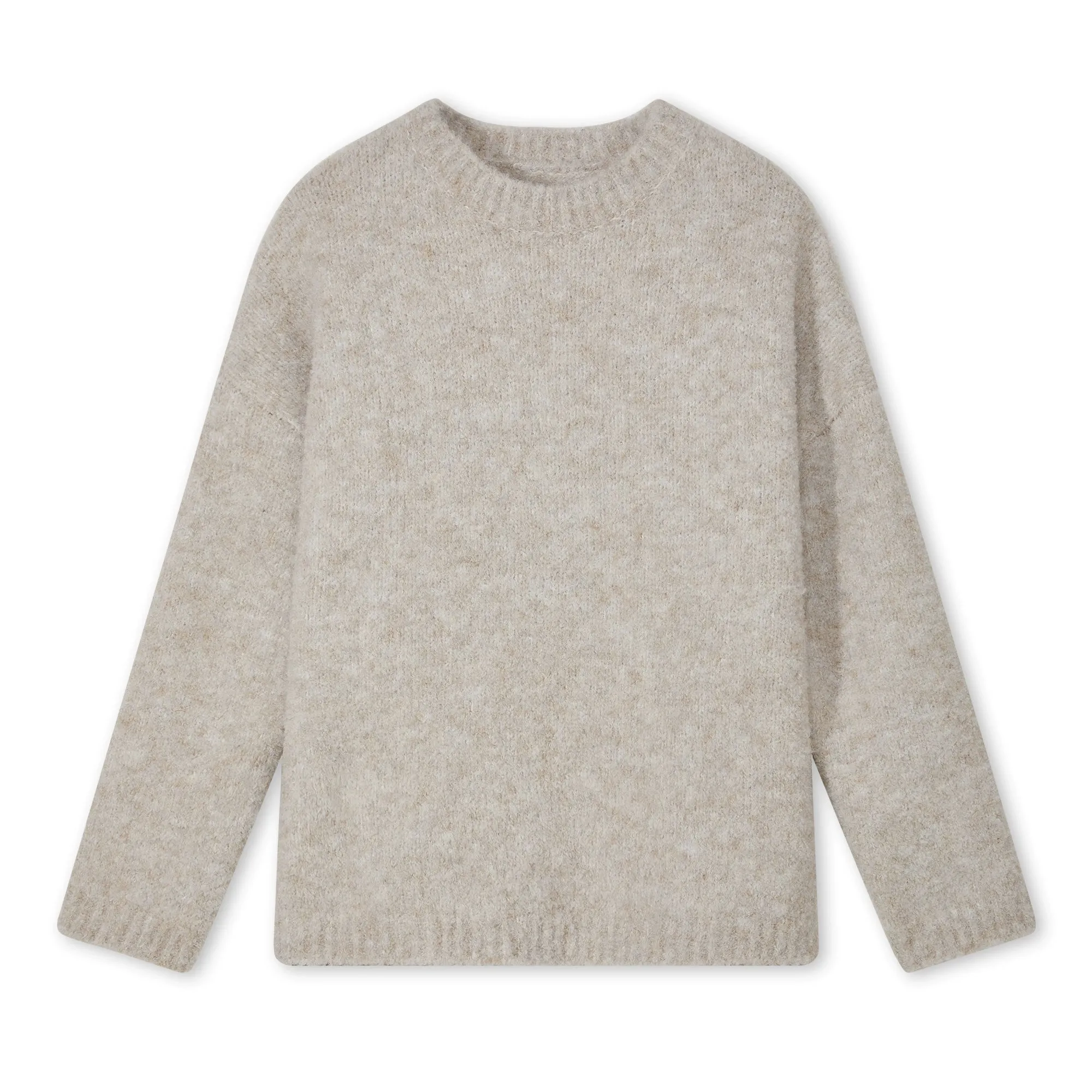 Alpaca Terry Crew Neck Sweater