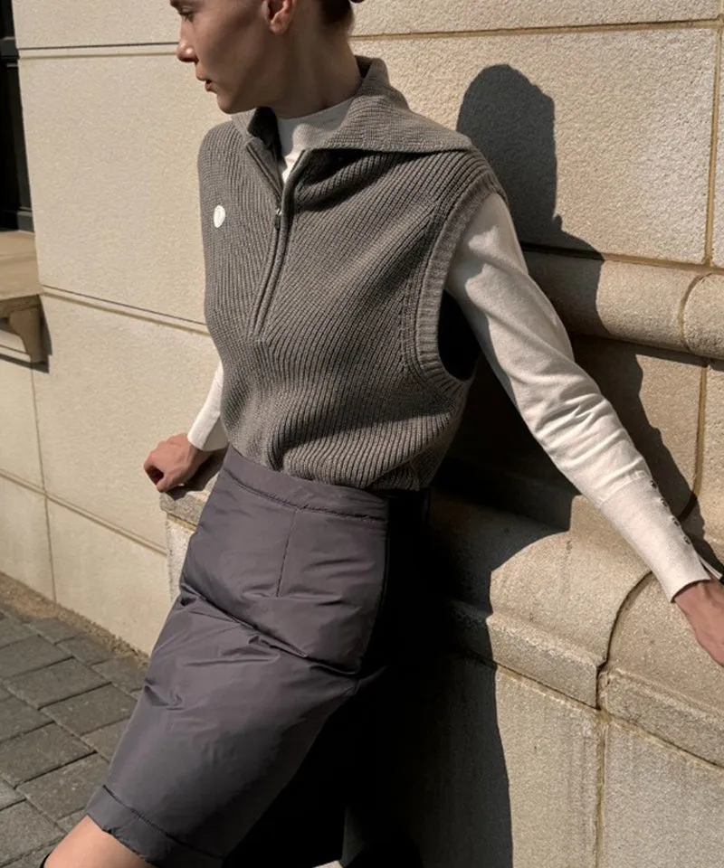 Anell Golf Warming Duck Down Skirt - Charcoal