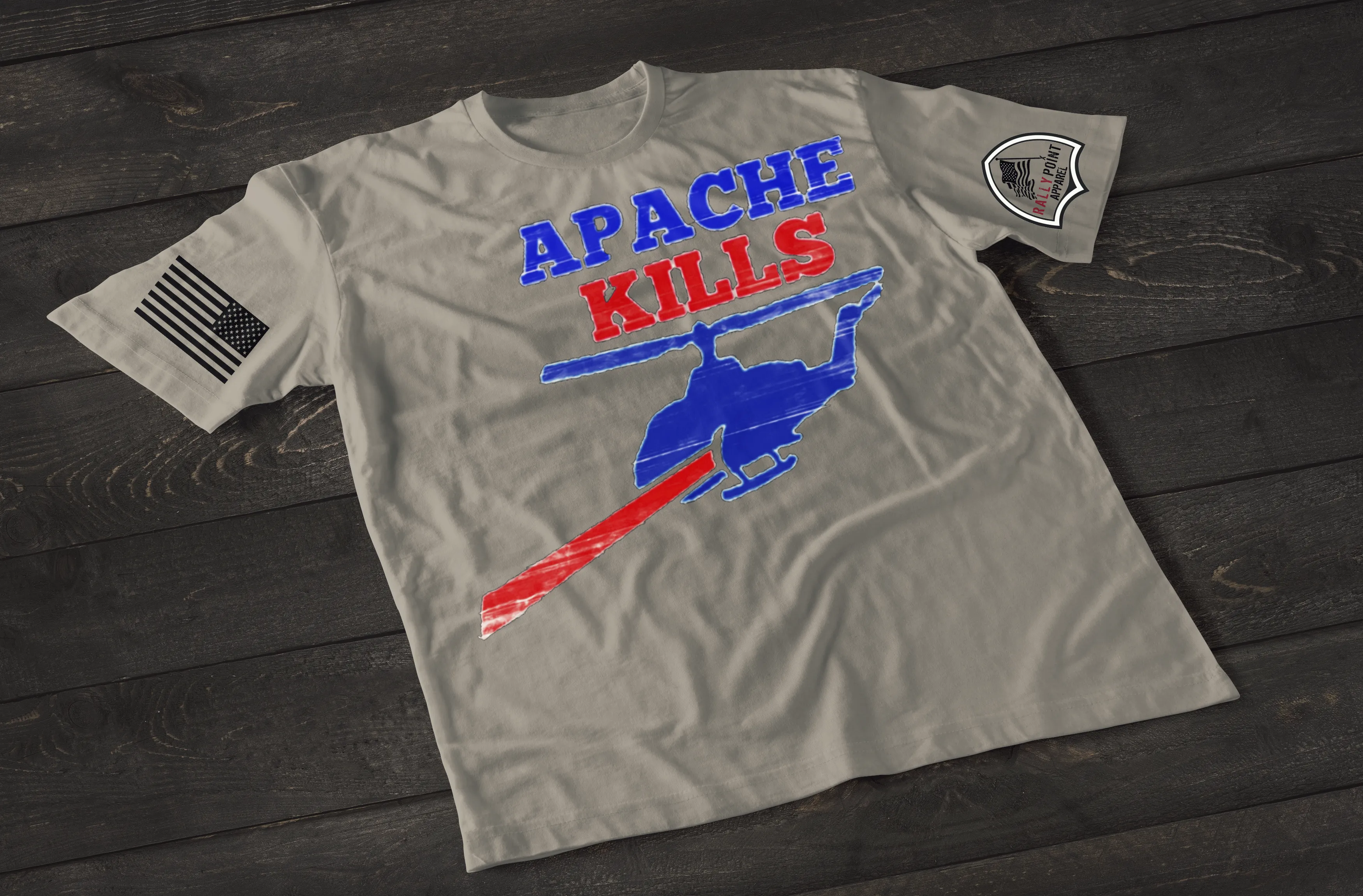 Apache Kills Patriotic Shirt