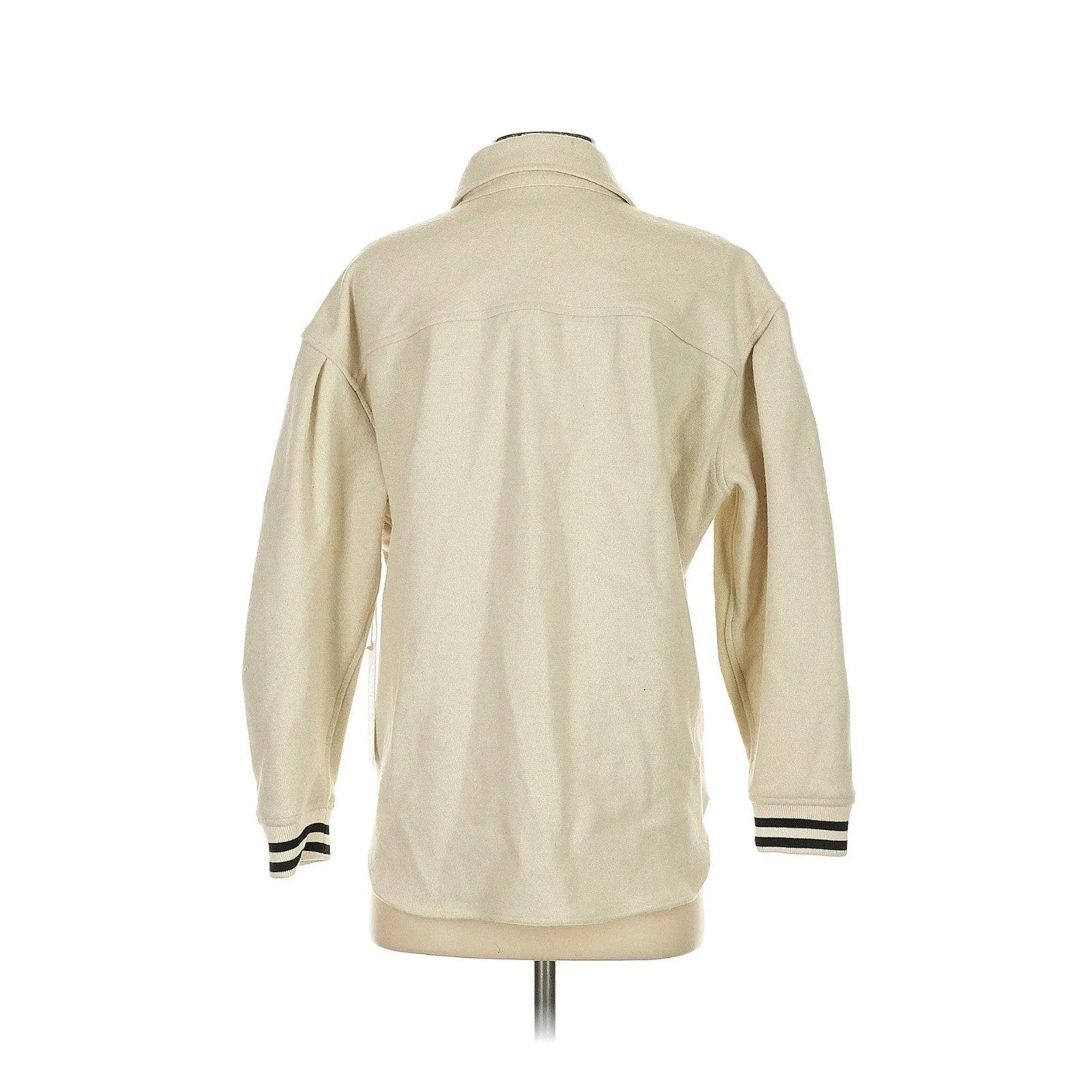 Aquarius Cocktail Women's Wool "Didi" Bomber Shirt Jacket – Cream – Size 0 / XS