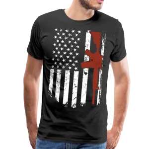 AR15 American Flag Men's Premium T-Shirt