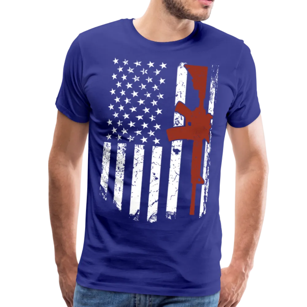 AR15 American Flag Men's Premium T-Shirt