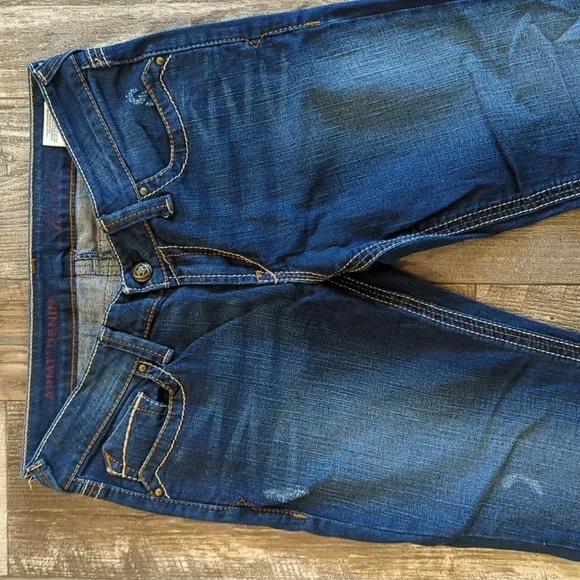 ARIAT Ruby Caliente slim fit bootcut cowgirl jeans medium wash sz 30R 30x31.75L