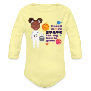 Astronaut Organic Long Sleeve Baby Bodysuit