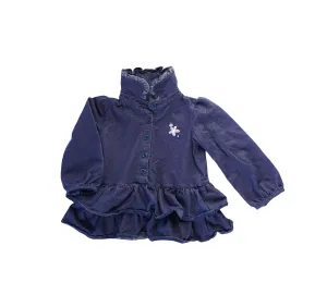 BABY GIRL SIZE 18 MONTHS - EMMA & JACK Ruffled Sweater Jacket EUC B4