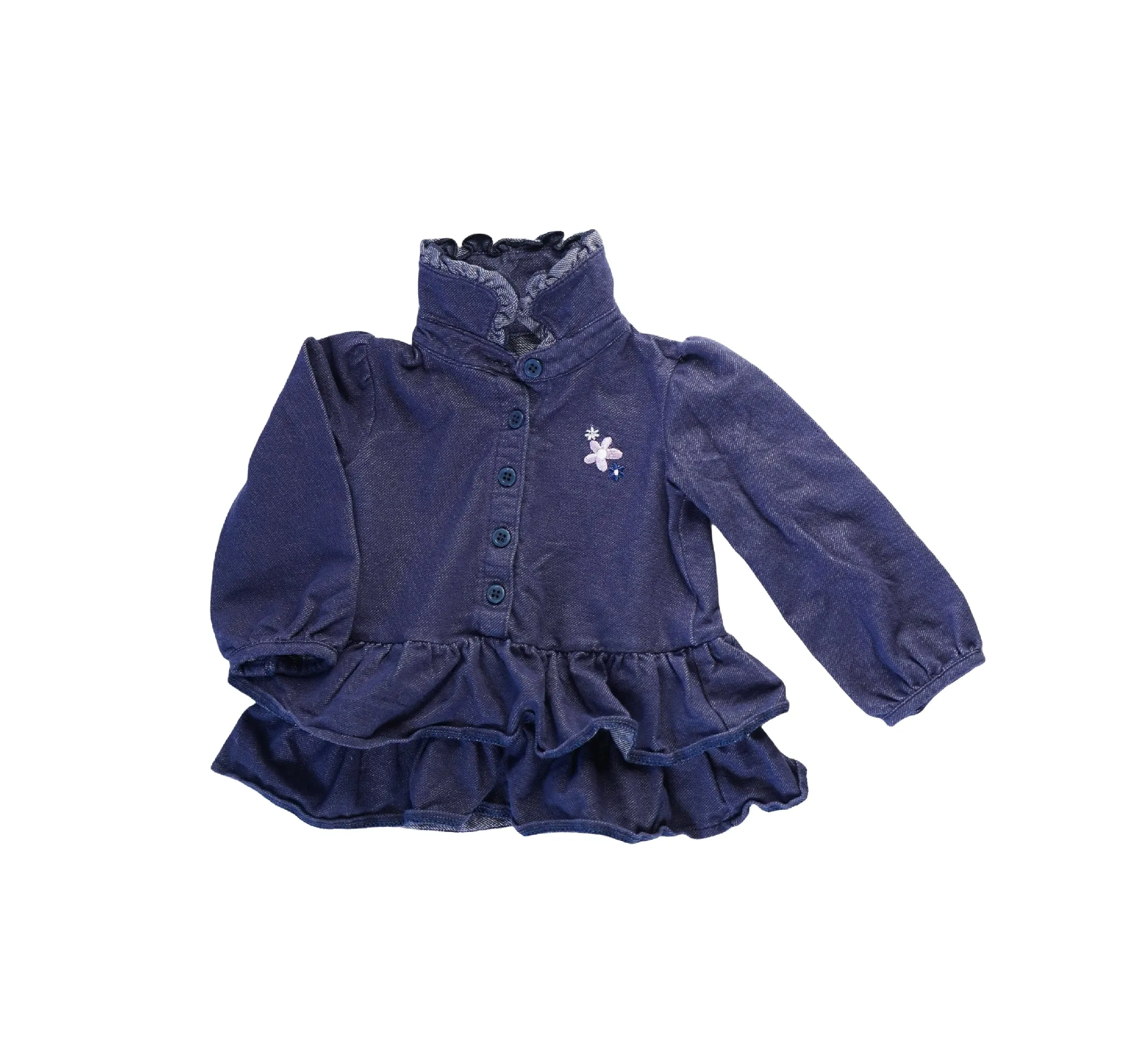 BABY GIRL SIZE 18 MONTHS - EMMA & JACK Ruffled Sweater Jacket EUC B4