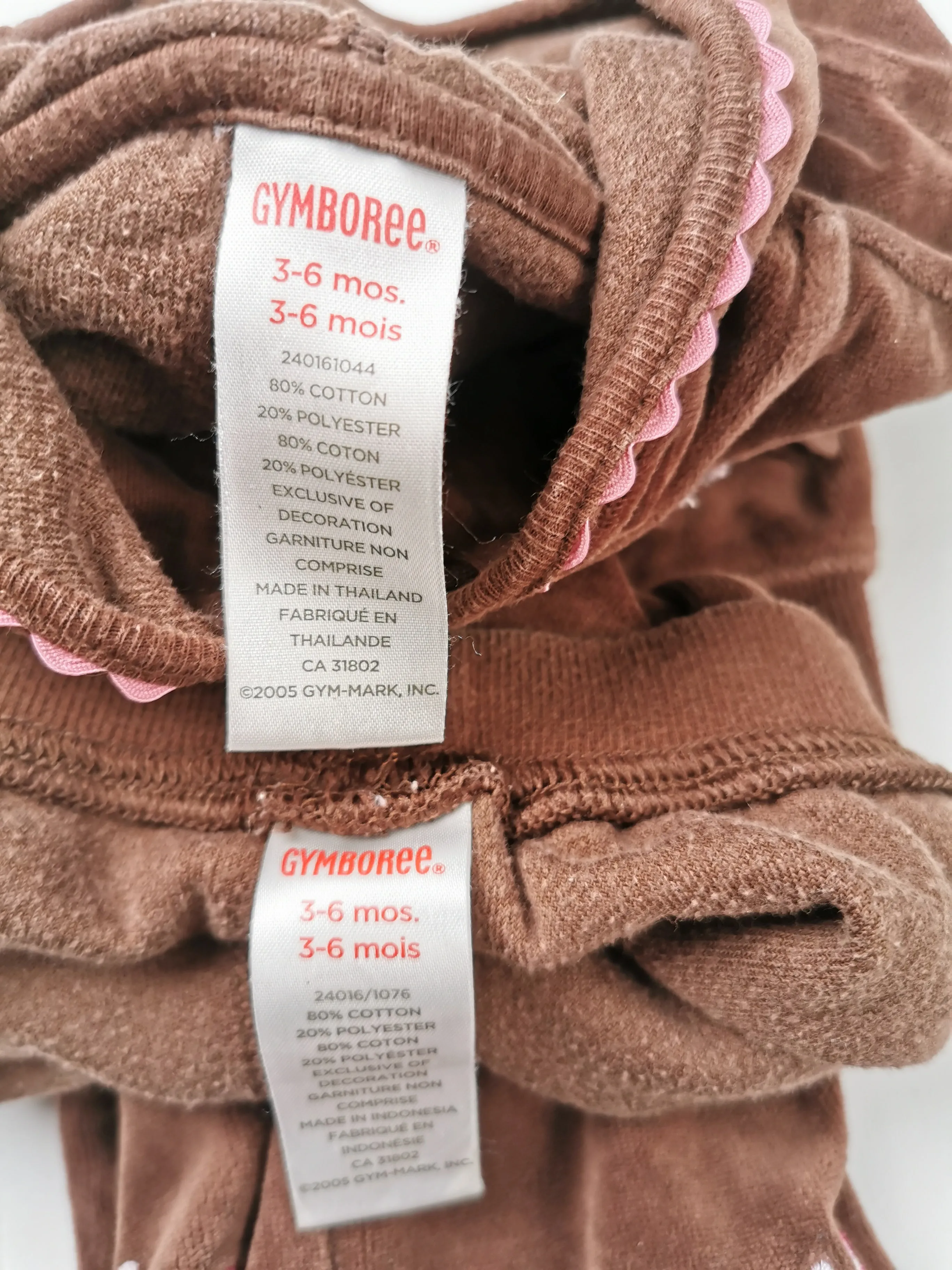 BABY GIRL SIZE 3/6 MONTHS - GYMBOREE, 2 Piece Matching Outfit VGUC B24