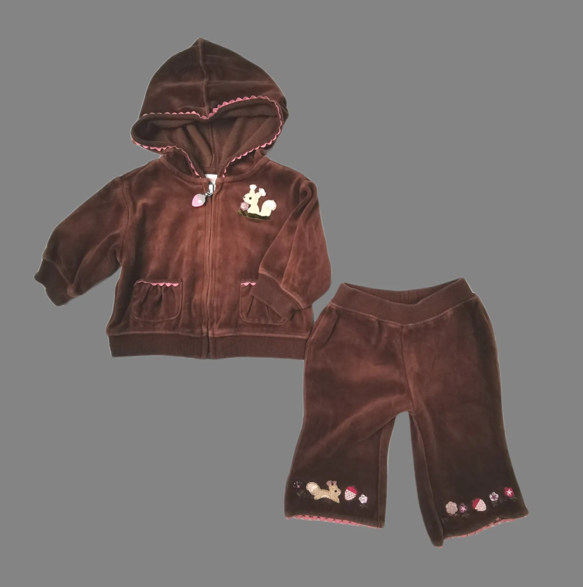 BABY GIRL SIZE 3/6 MONTHS - GYMBOREE, 2 Piece Matching Outfit VGUC B24