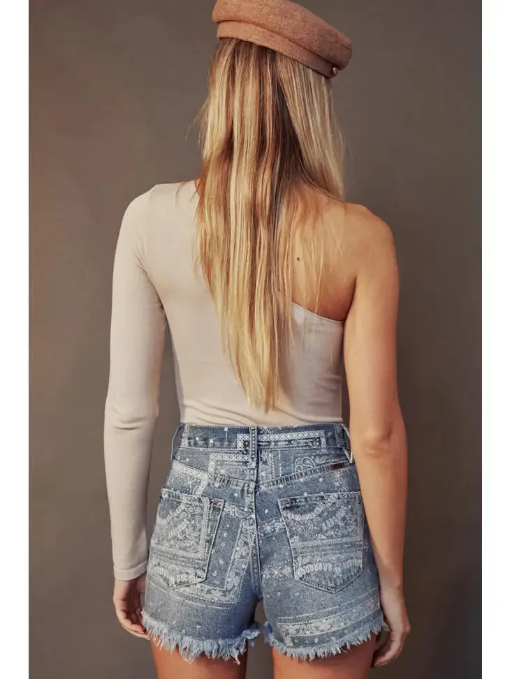 Bandana Demin Shorts "KanCan"