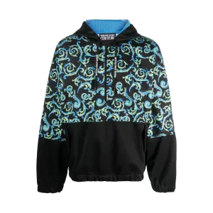 Baroque-Pattern Hooded Jacket