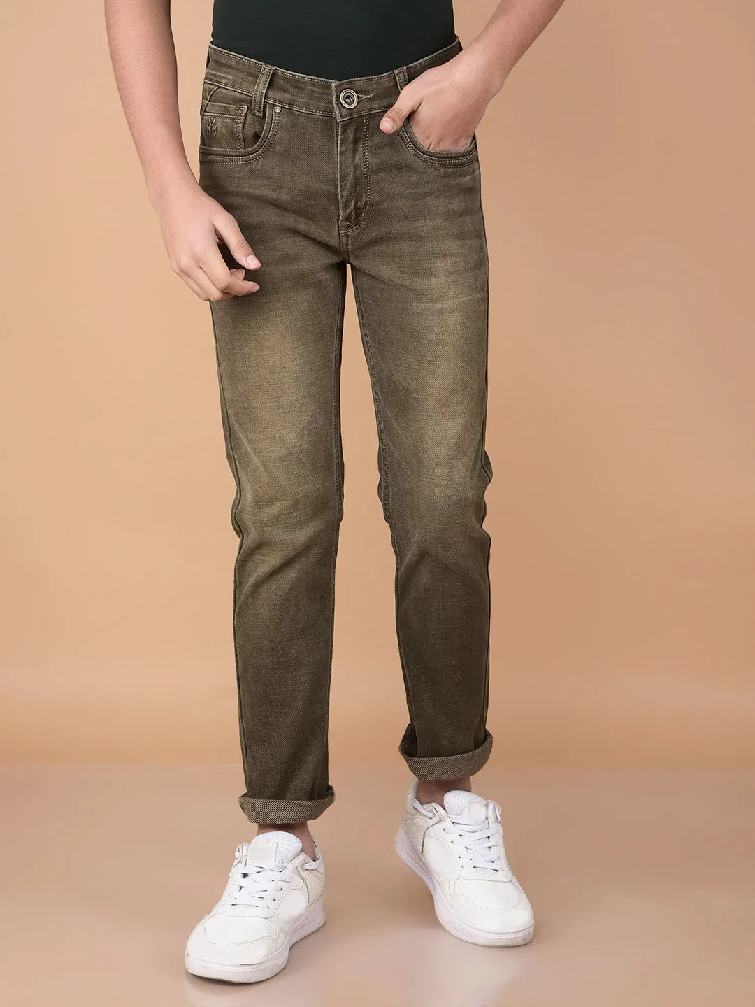 Beige Jeans